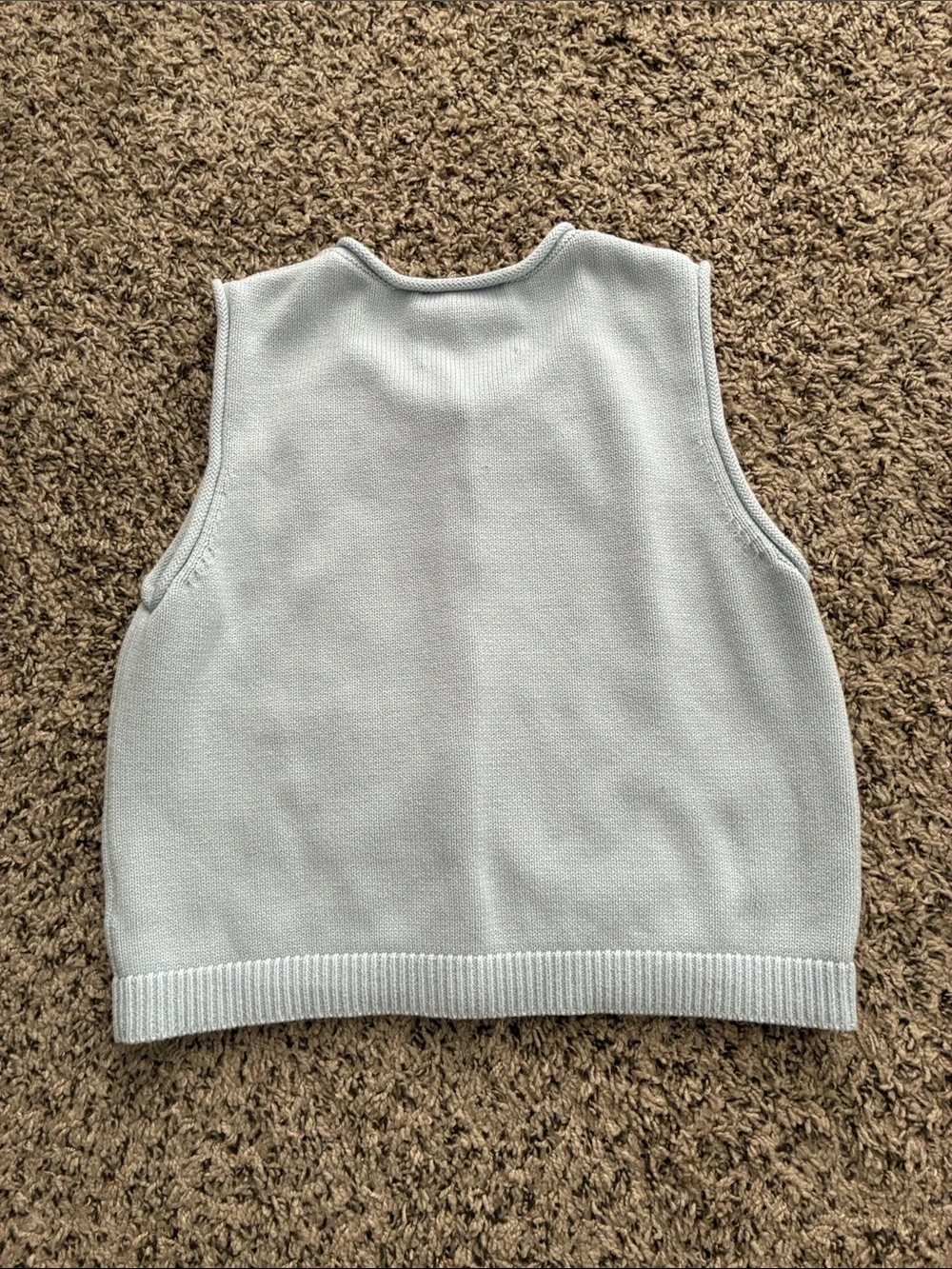 525 America Farrah Sweater Vest SZ M Blue